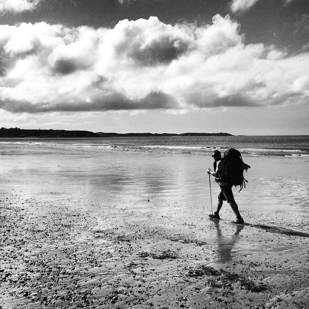 The Wales Coast Path as the walk turns toward home