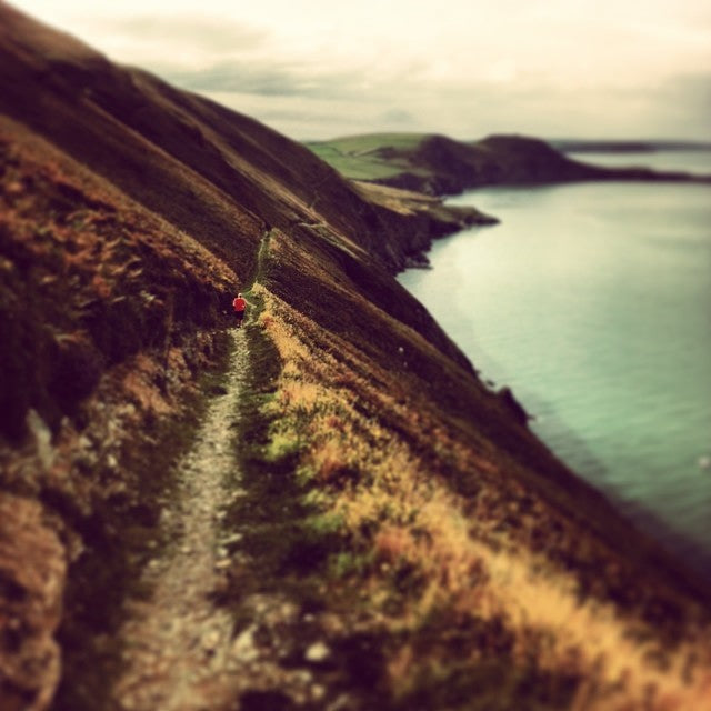The coast path approaching Tresaith in Ceredigion
