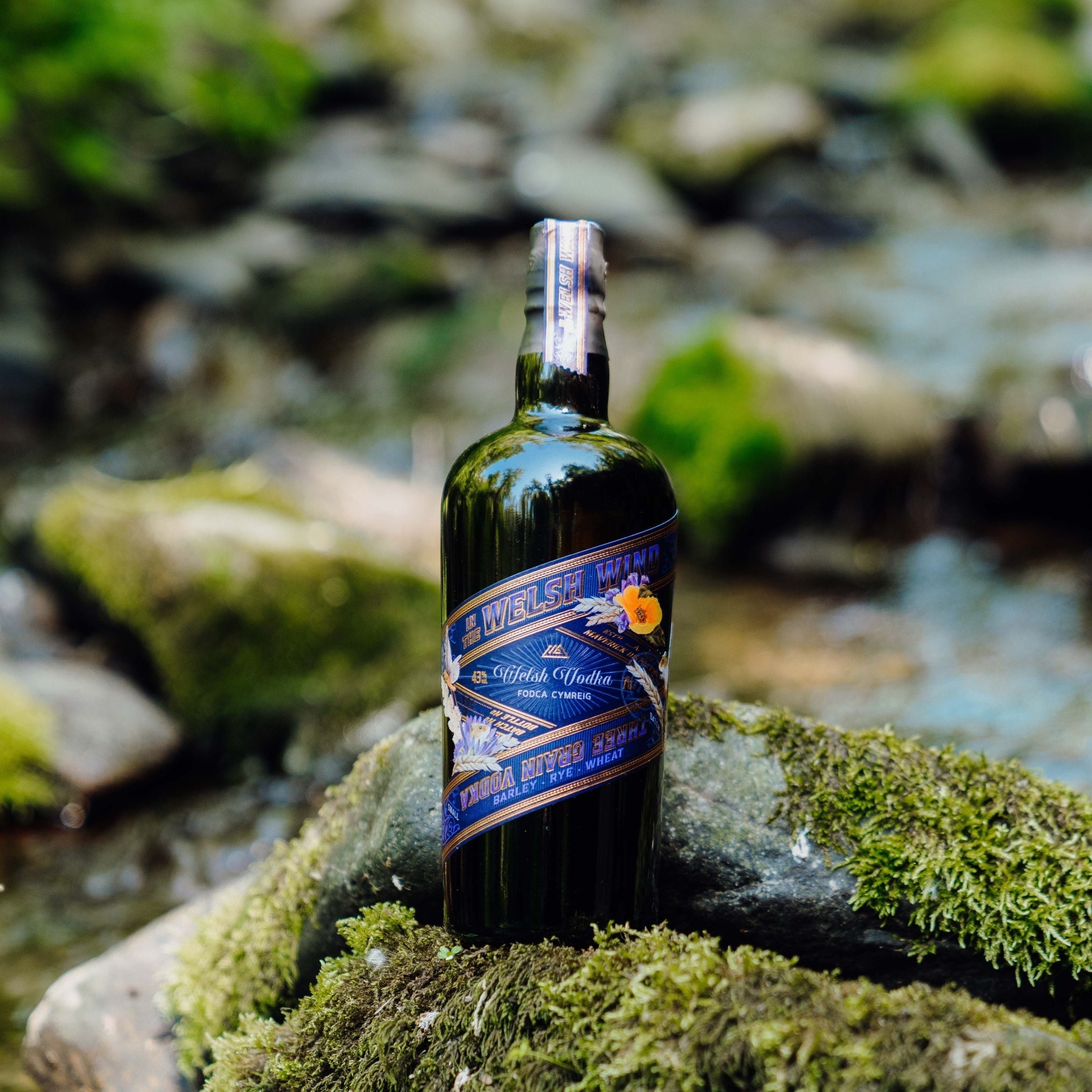 A berry and grain spritz cocktail made with In the Welsh Wind vodka