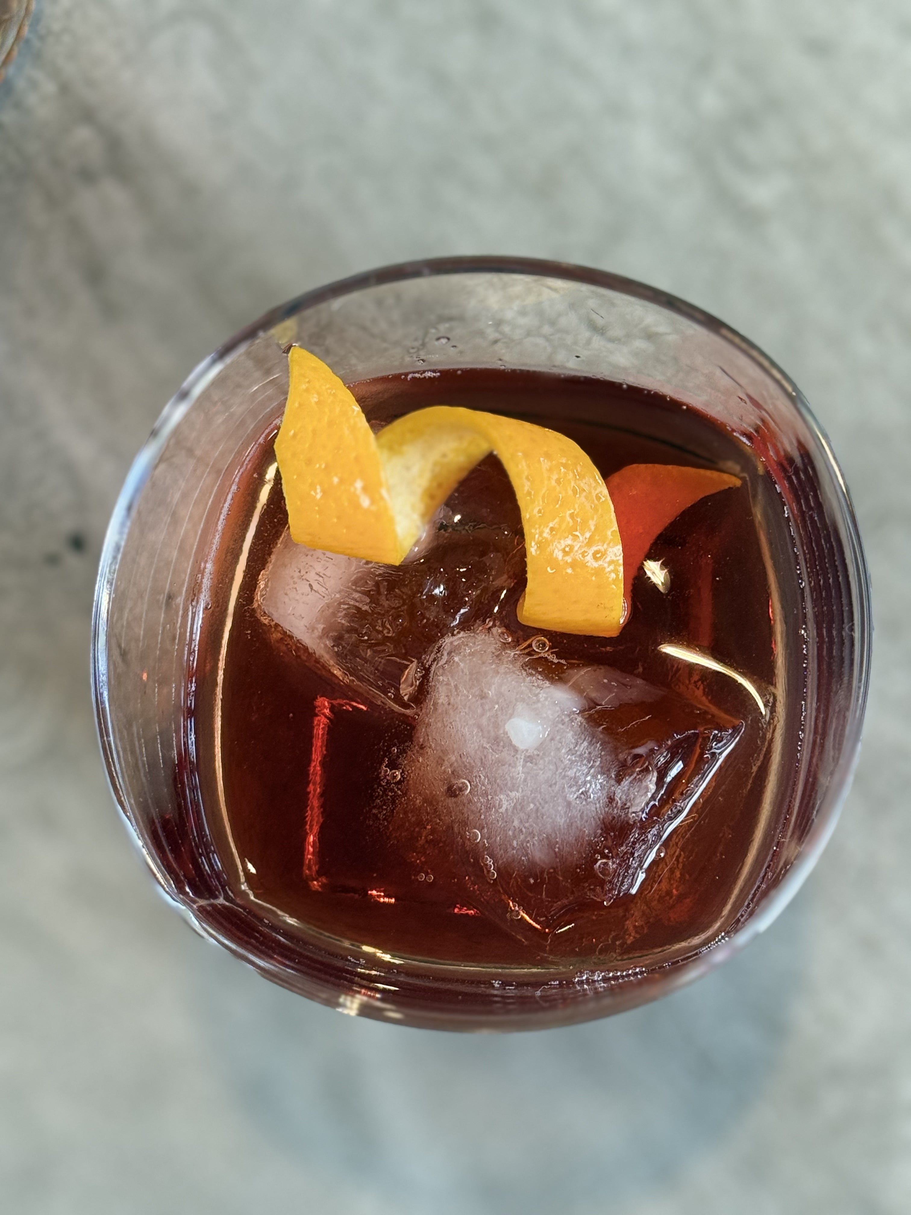A Brychan Boulevardier cocktail made with In the Welsh Wind whisky
