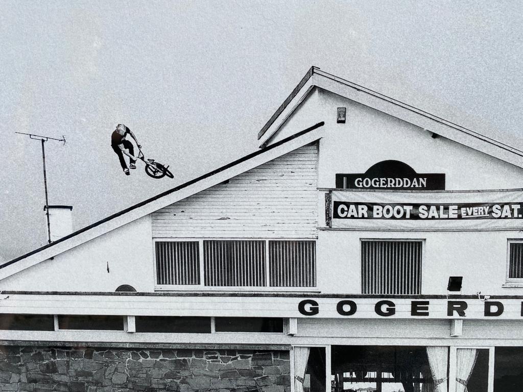 A pub roof in Wales
