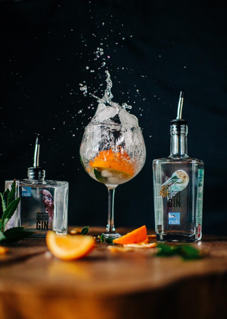 A cocktail made with In the Welsh Wind gin