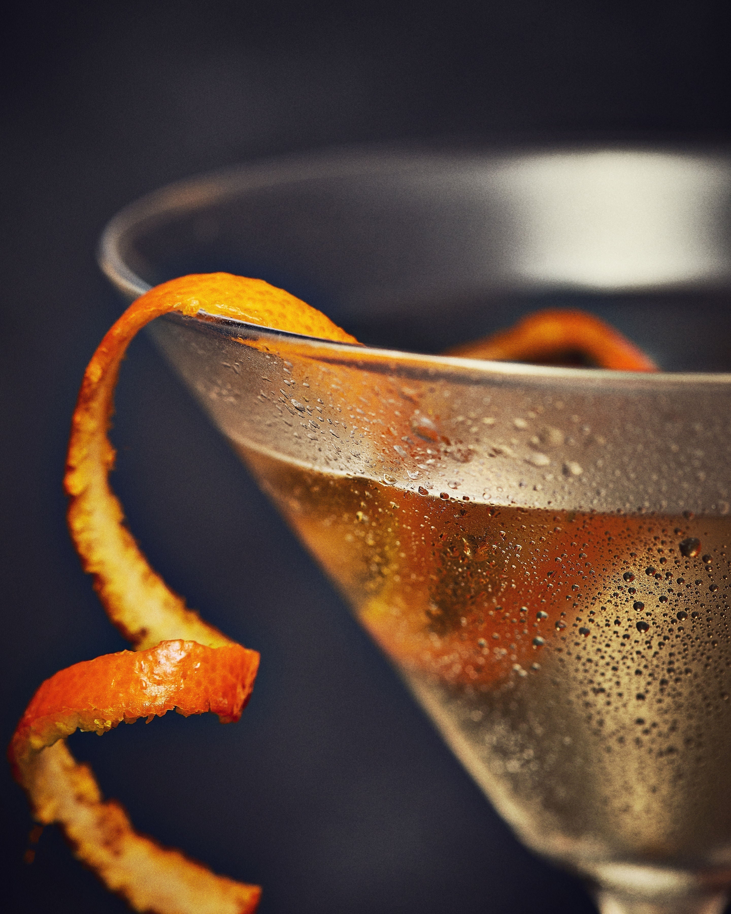 A barrel-aged vodka martini from In the Welsh Wind