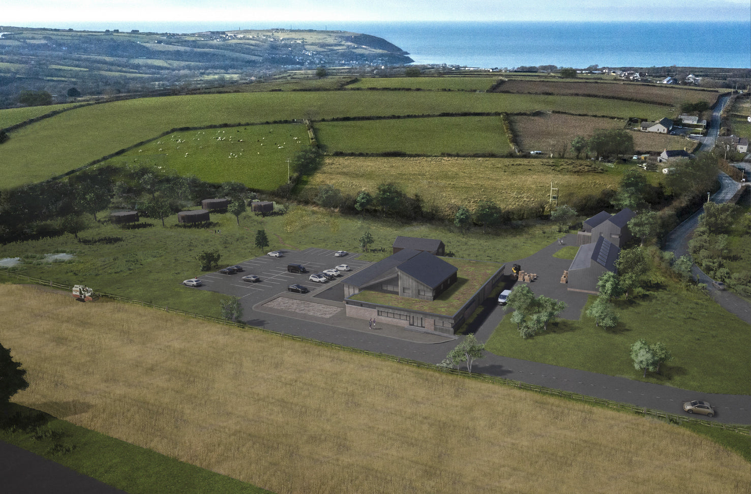 The In the Welsh Wind distillery building