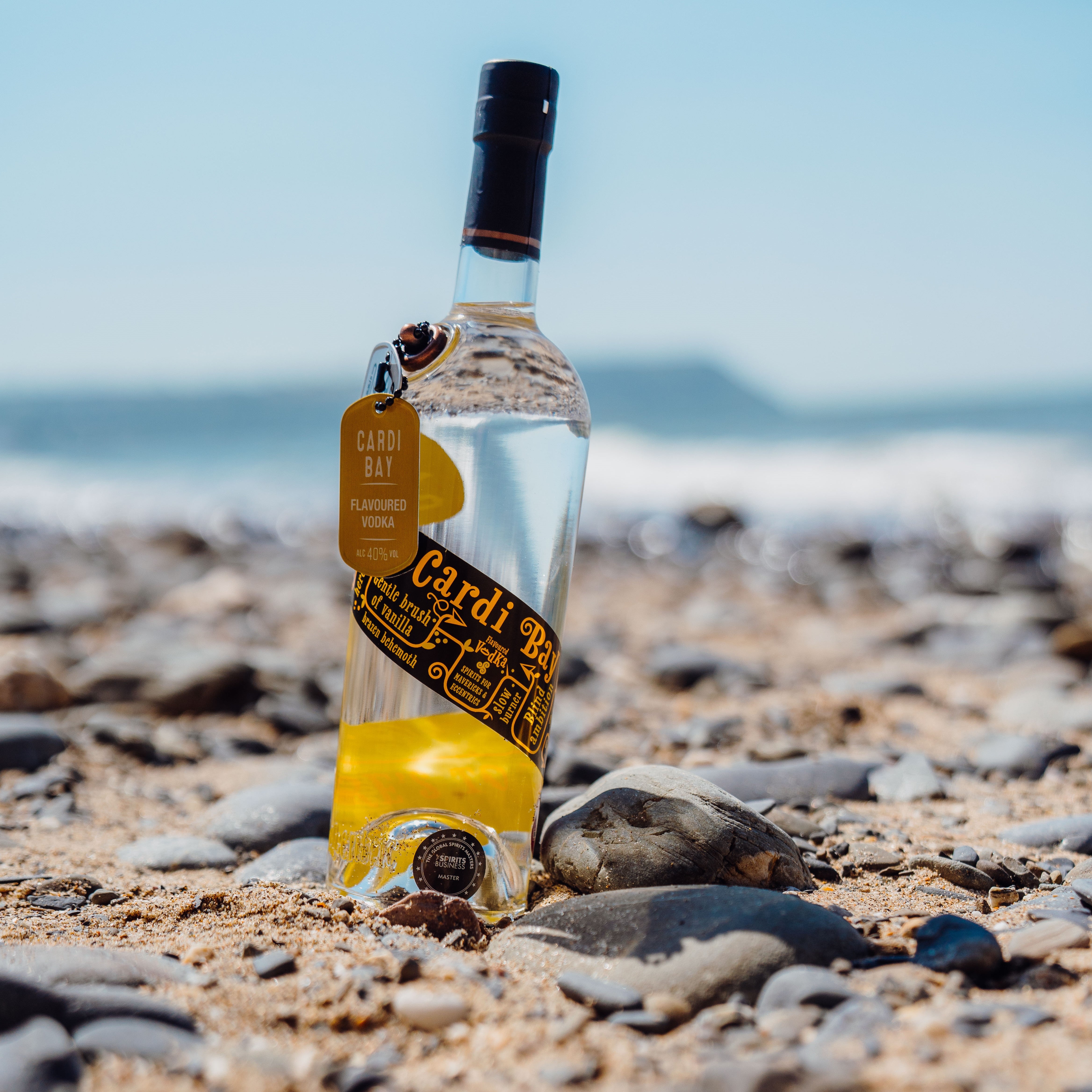 Cardi Bay flavoured Welsh vodka by Eccentric Spirit Co, 70cl