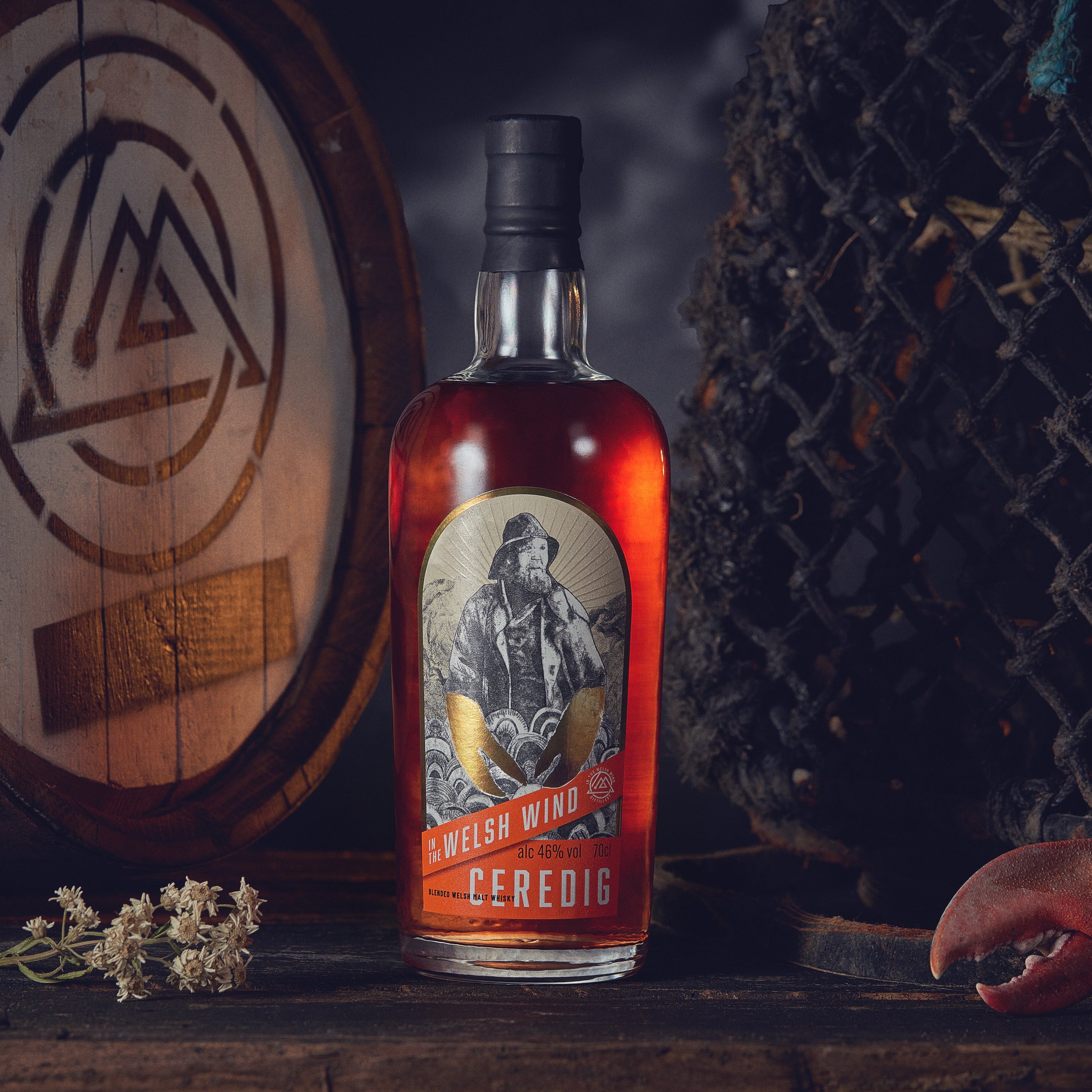 Bottle of Ceredig blended Welsh malt whisky by In the Welsh Wind