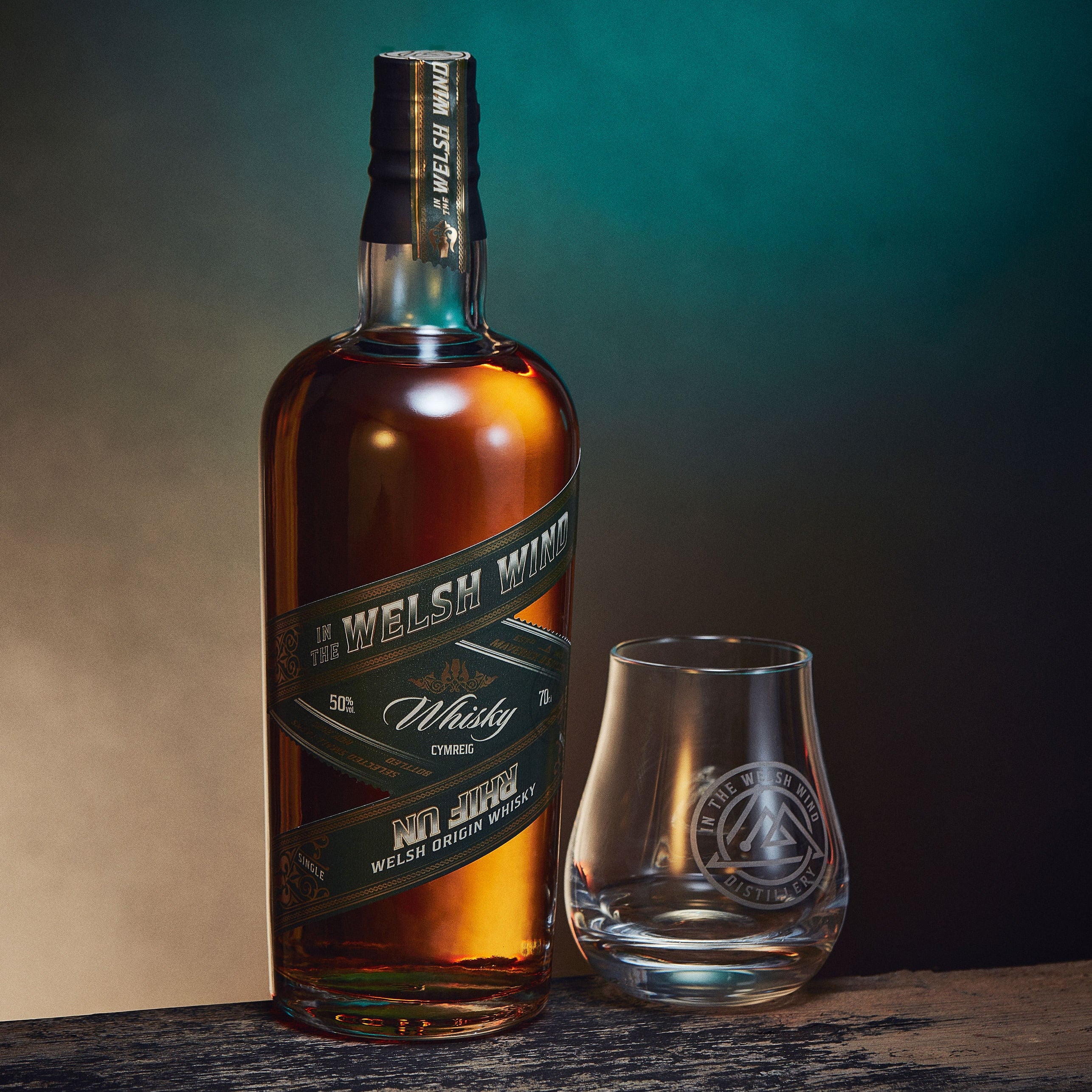 Bottle of Rhif Un single malt Welsh whisky by In the Welsh Wind