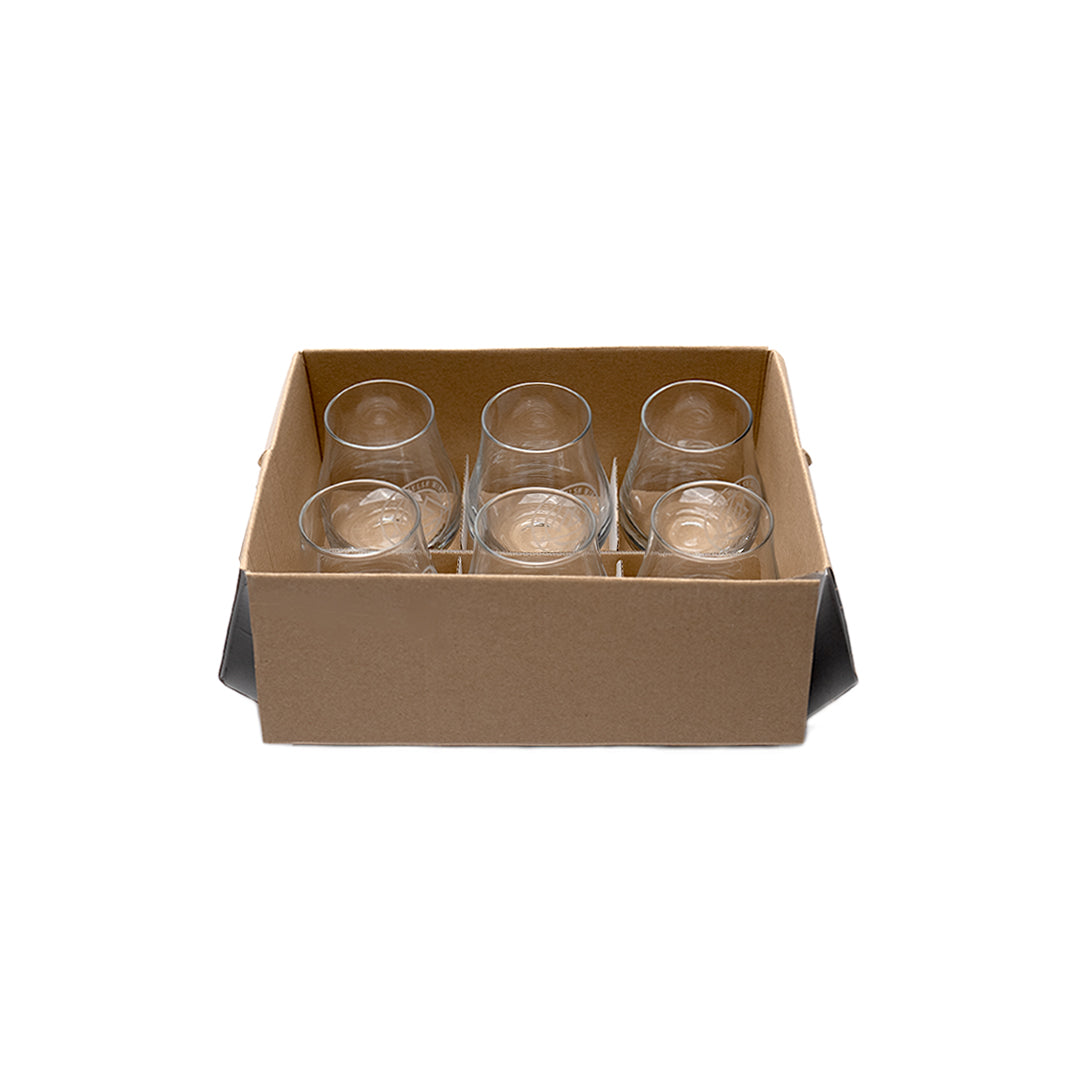 In the Welsh Wind branded tasting glasses