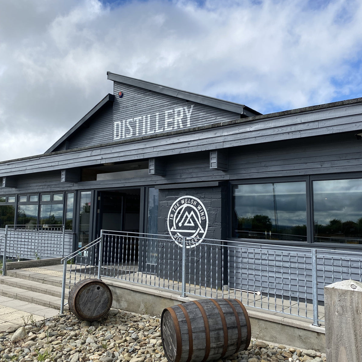 Front of In the Welsh Wind distillery on the Ceredigion coast